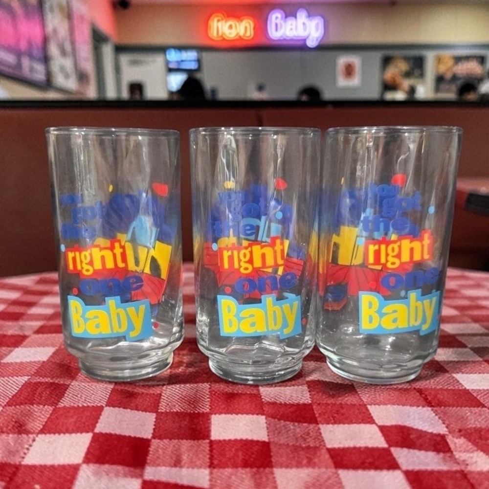 Diet Pepsi Vintage "You Got The Right One Baby"‎ Tumblers, Set of 3, Drinkware